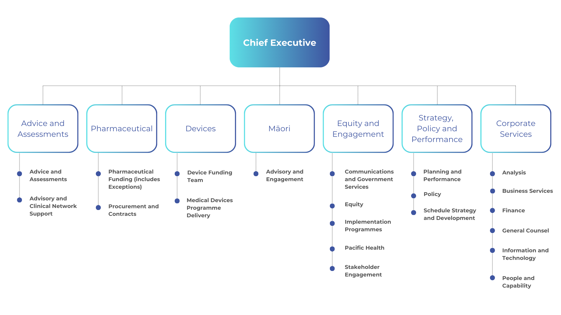 Graphic representation of our structure. See "Text for chart" for the words. . 