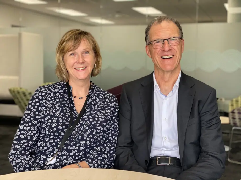 Dr Shirley Crawshaw pictured with Dr Ken Clark.