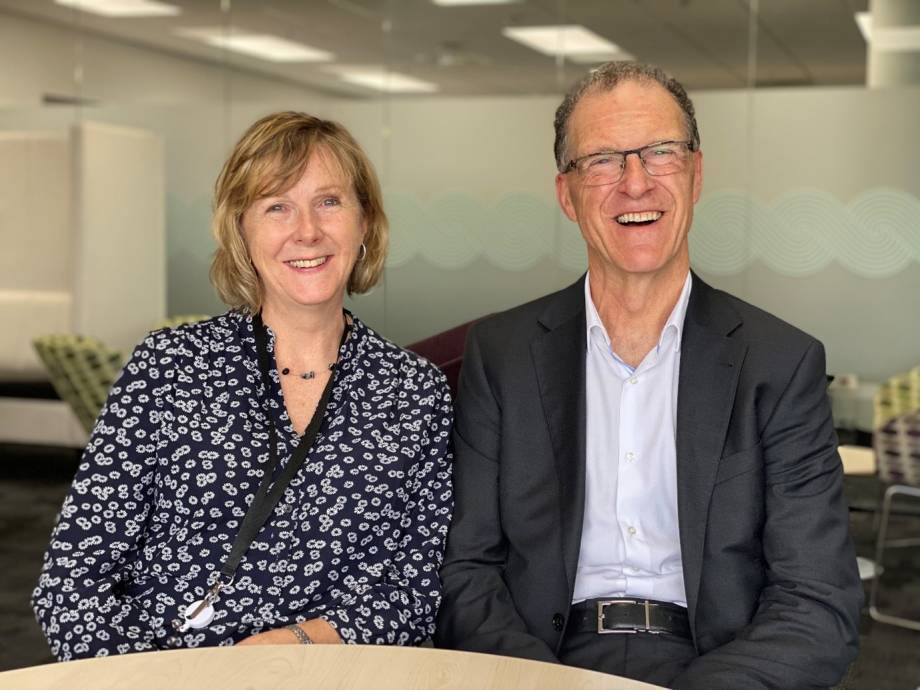 Dr Shirley Crawshaw pictured with Dr Ken Clark. 