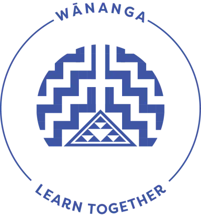 The stepped pattern familiar from Māori meeting houses sits above a traditional triangle pattern (the tāniko).